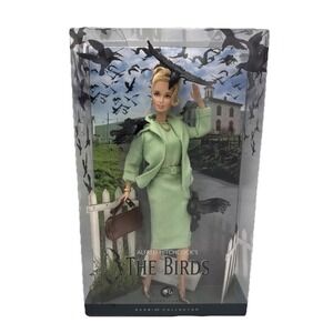 2008 The Birds Barbie Doll‎ - Black Label - Alfred Hitchcock 1963 Movie L9633